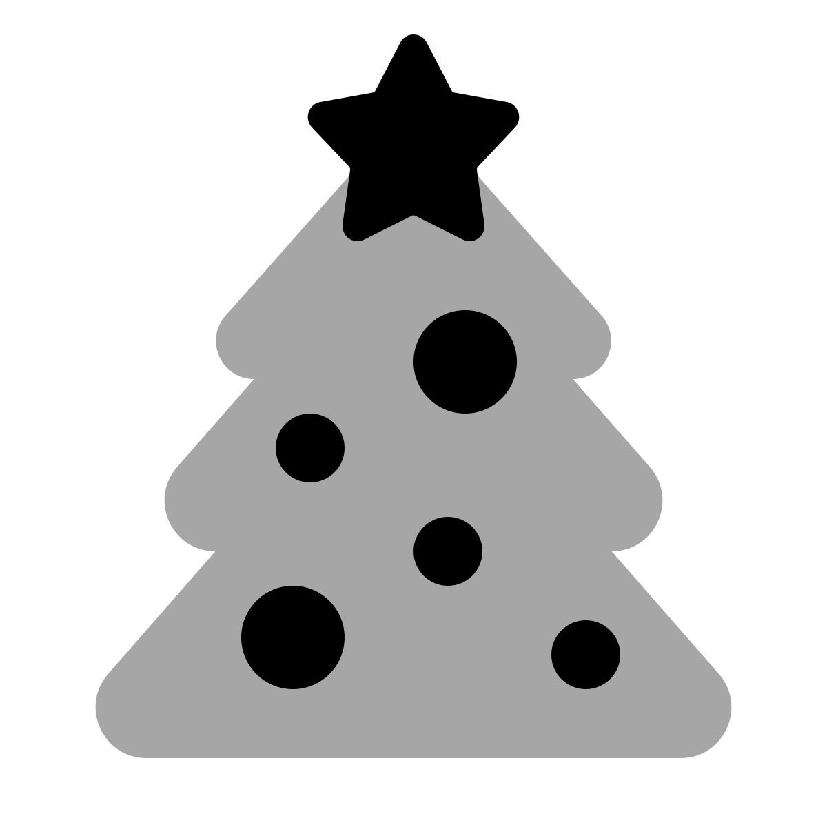 plumpy style albero di natale icon