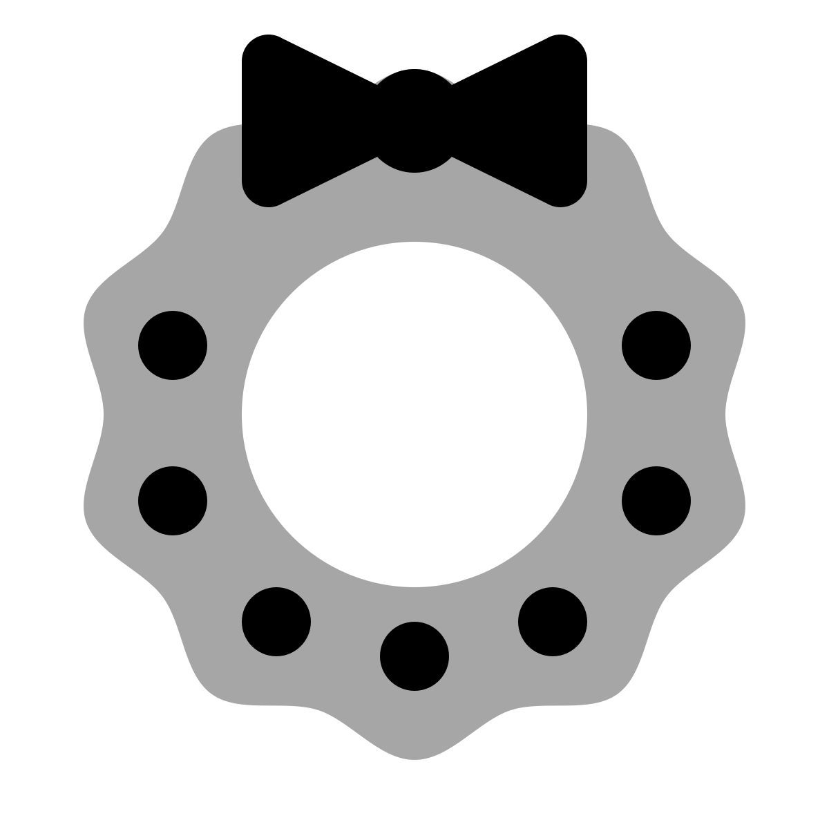 plumpy style 크리스마스 화환 icon