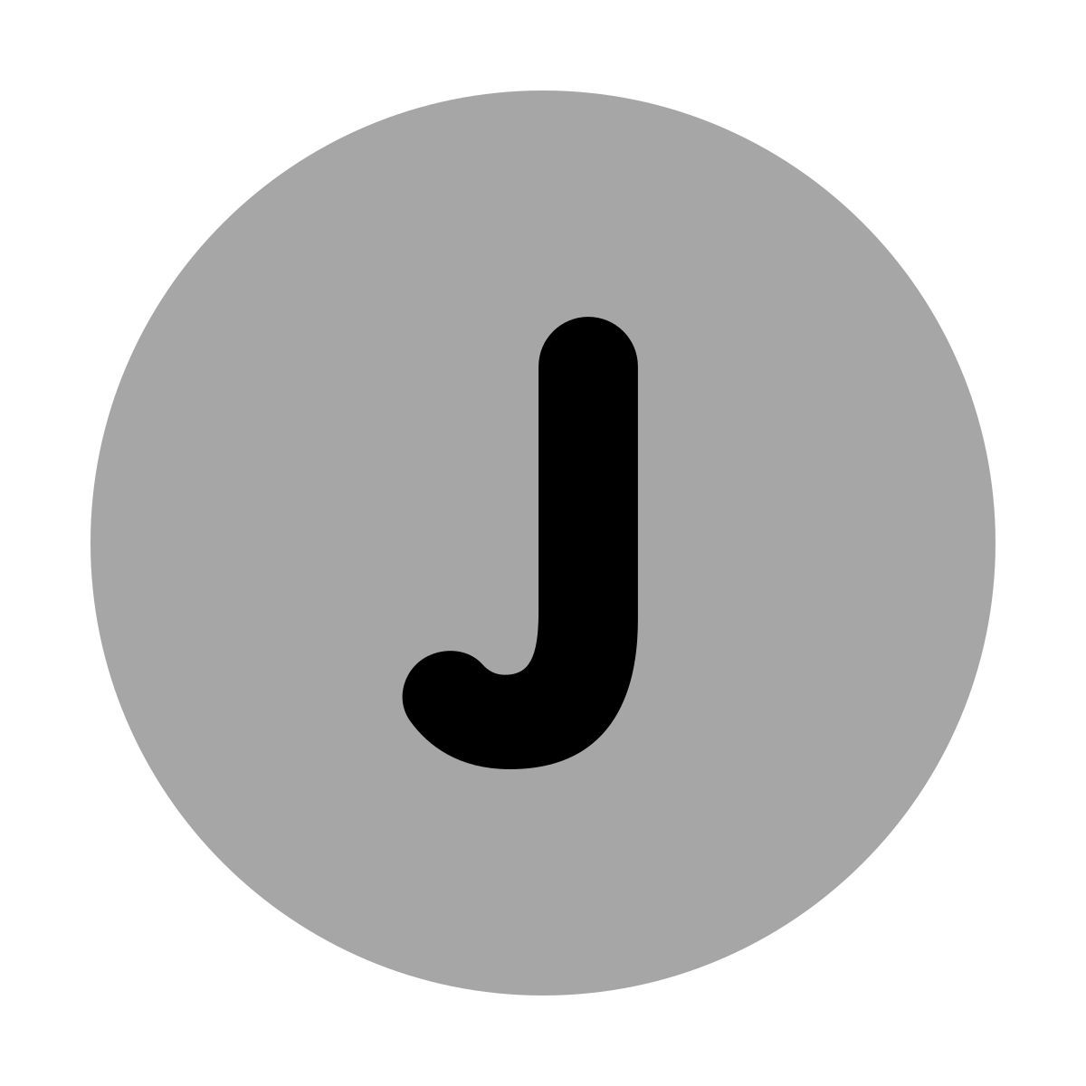 plumpy style 동그라미가있는 j icon