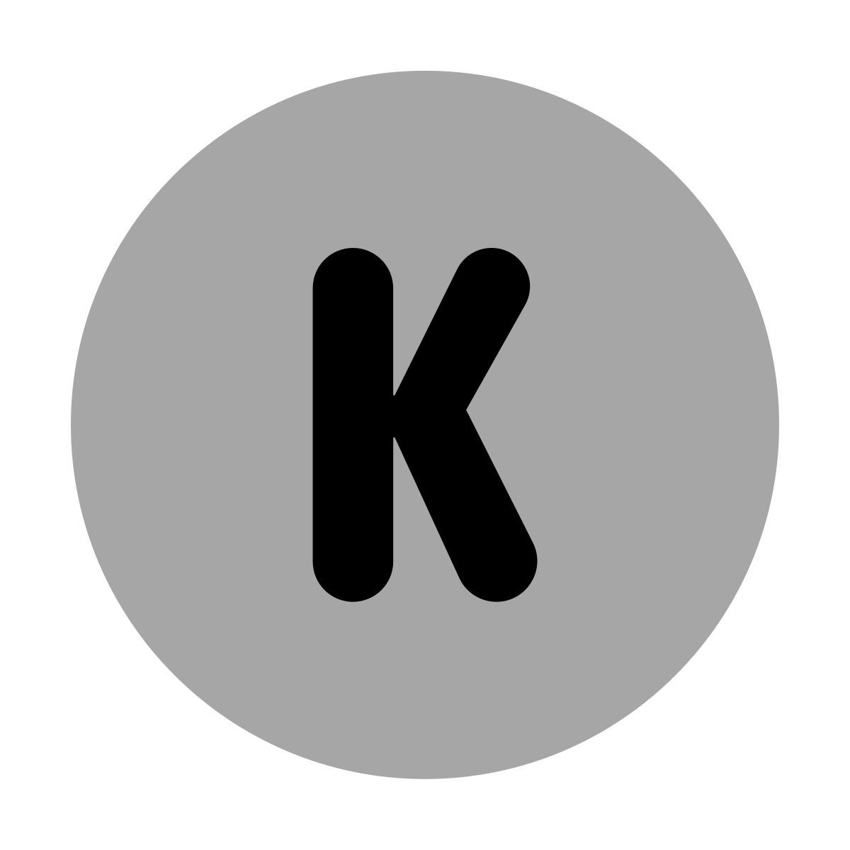 plumpy style 원형 k icon