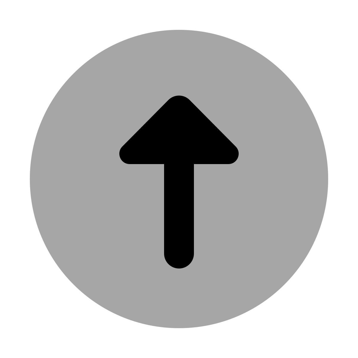 plumpy style upward arrow icon