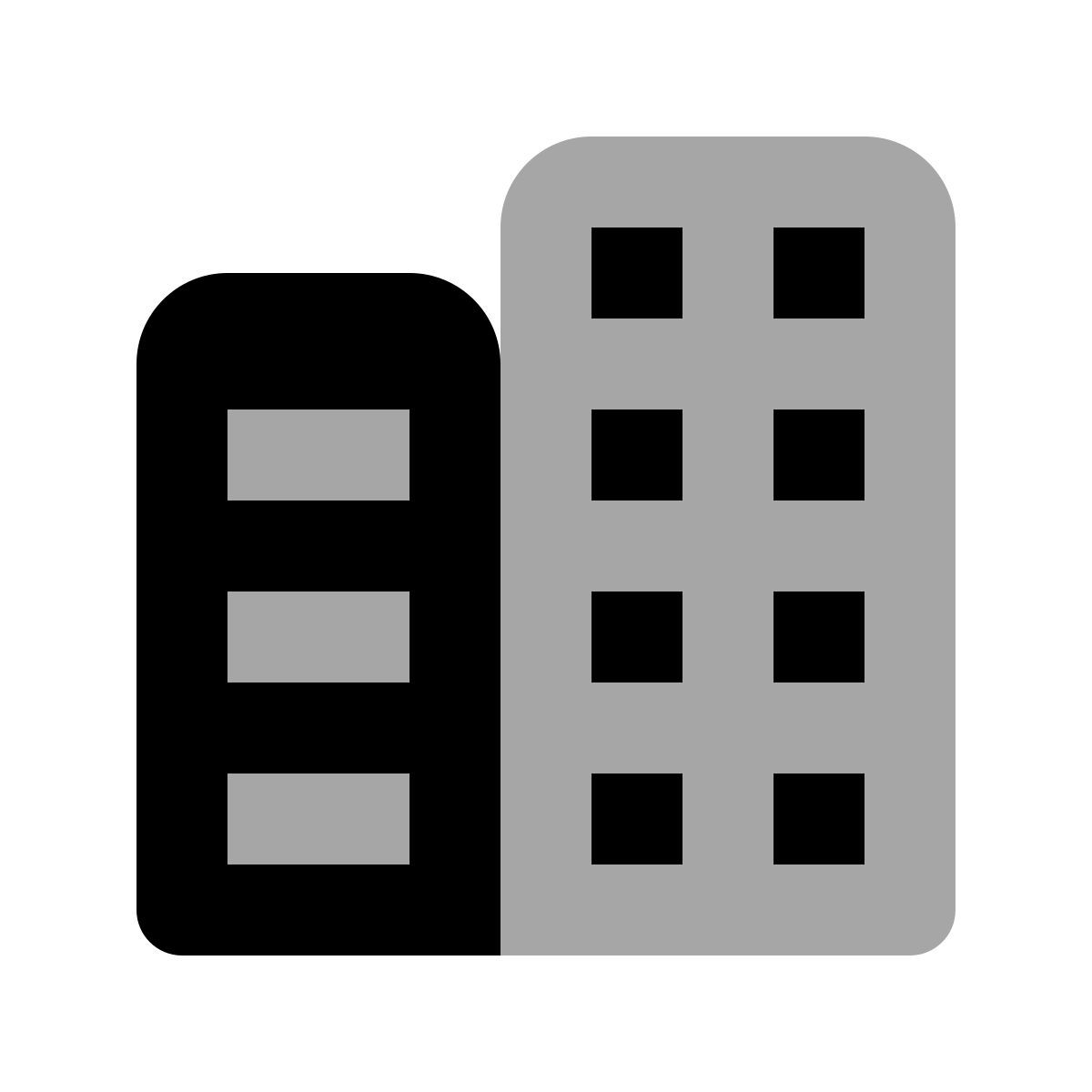 plumpy style 도시 건물 icon