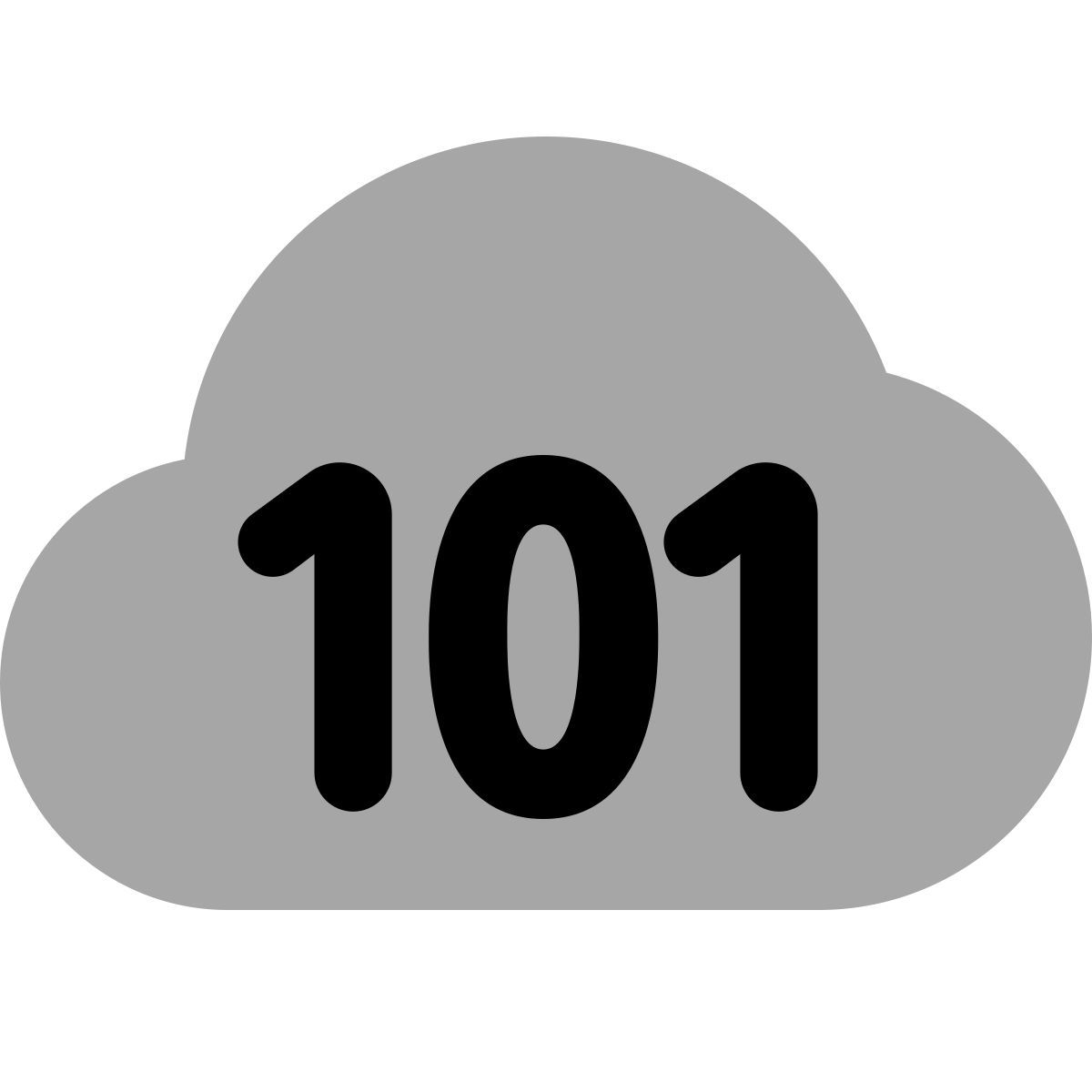 plumpy style codice binario del cloud icon