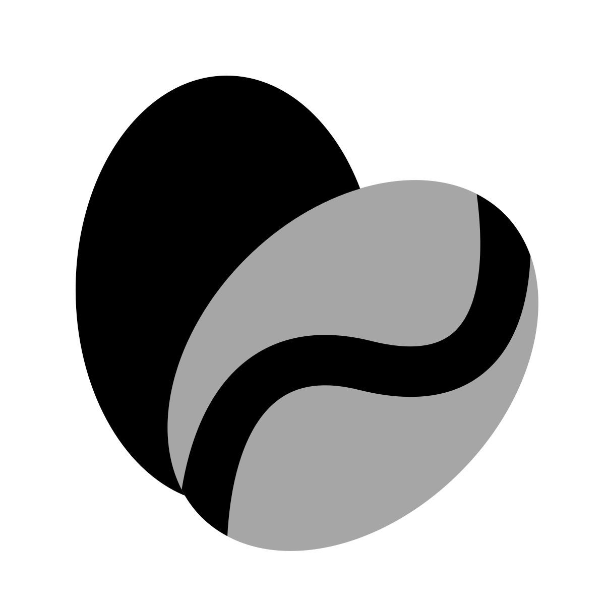 plumpy style coffee beans icon