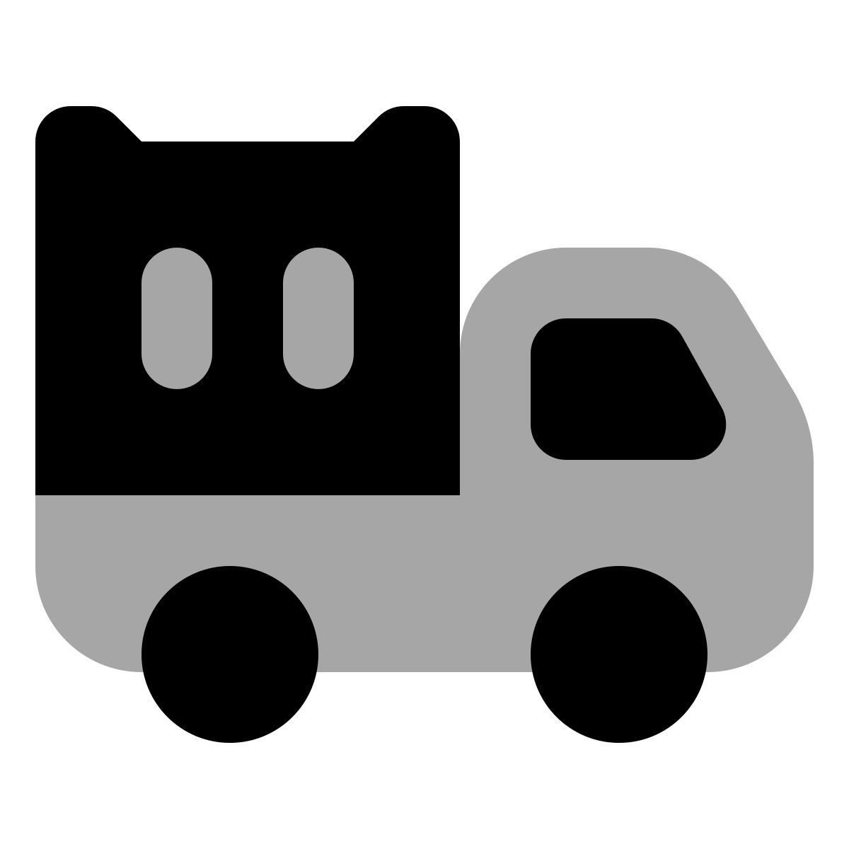 plumpy style containerfahrzeug icon