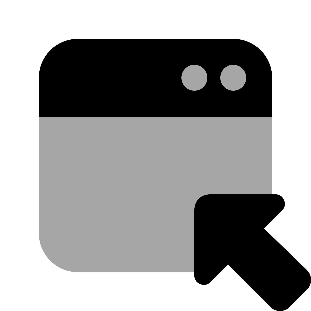 plumpy style cursor en la ventana icon