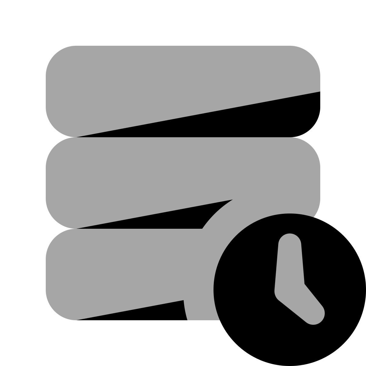 plumpy style relojes de base de datos icon