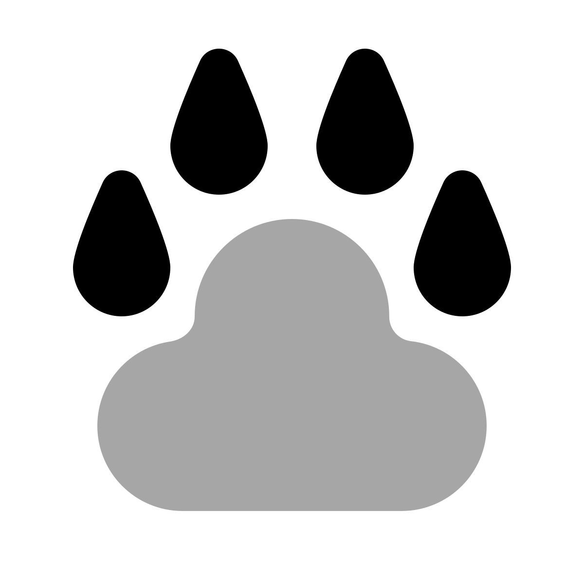 plumpy style 개 발자국 icon