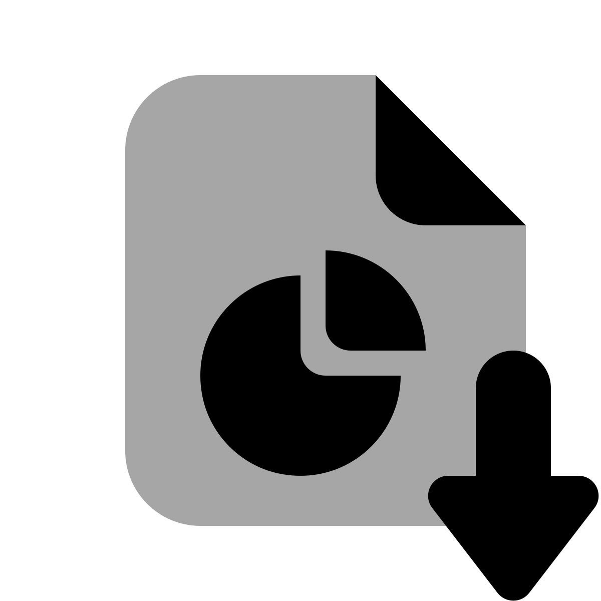 plumpy style descargar el informe del gráfico de sectores icon