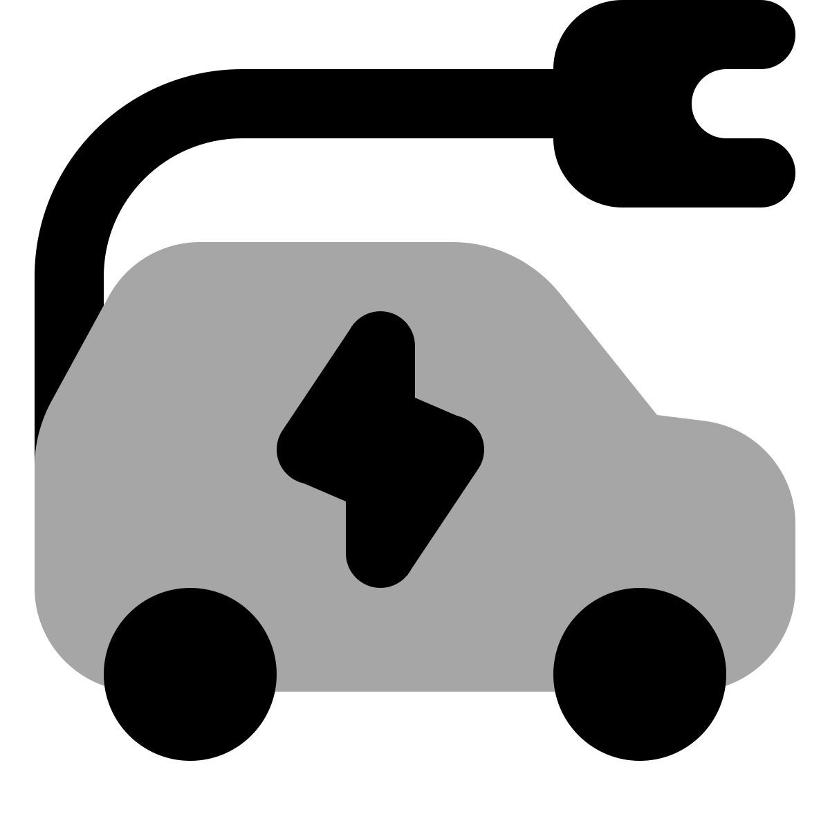plumpy style elektrisches fahrzeug icon