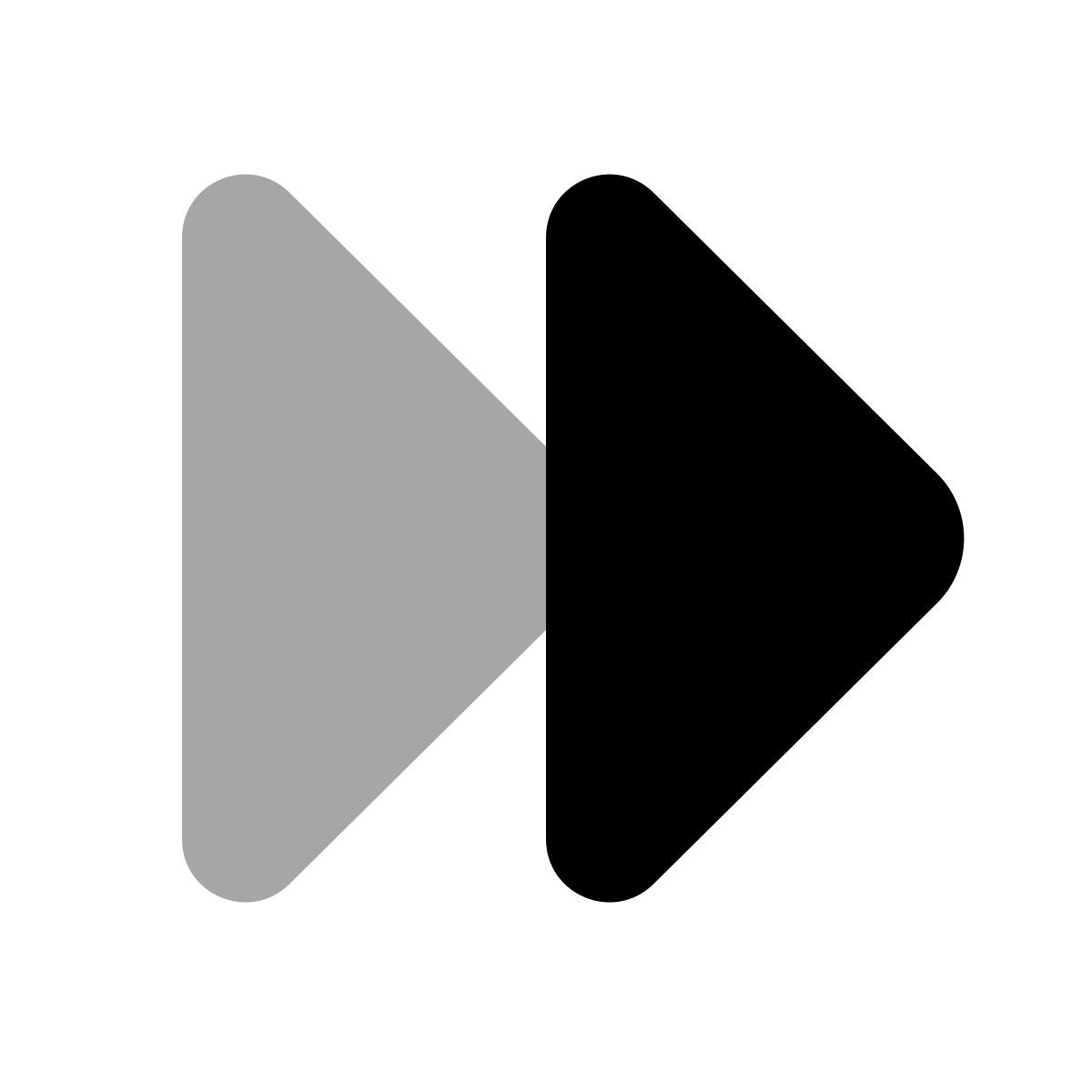 plumpy style fast forward icon