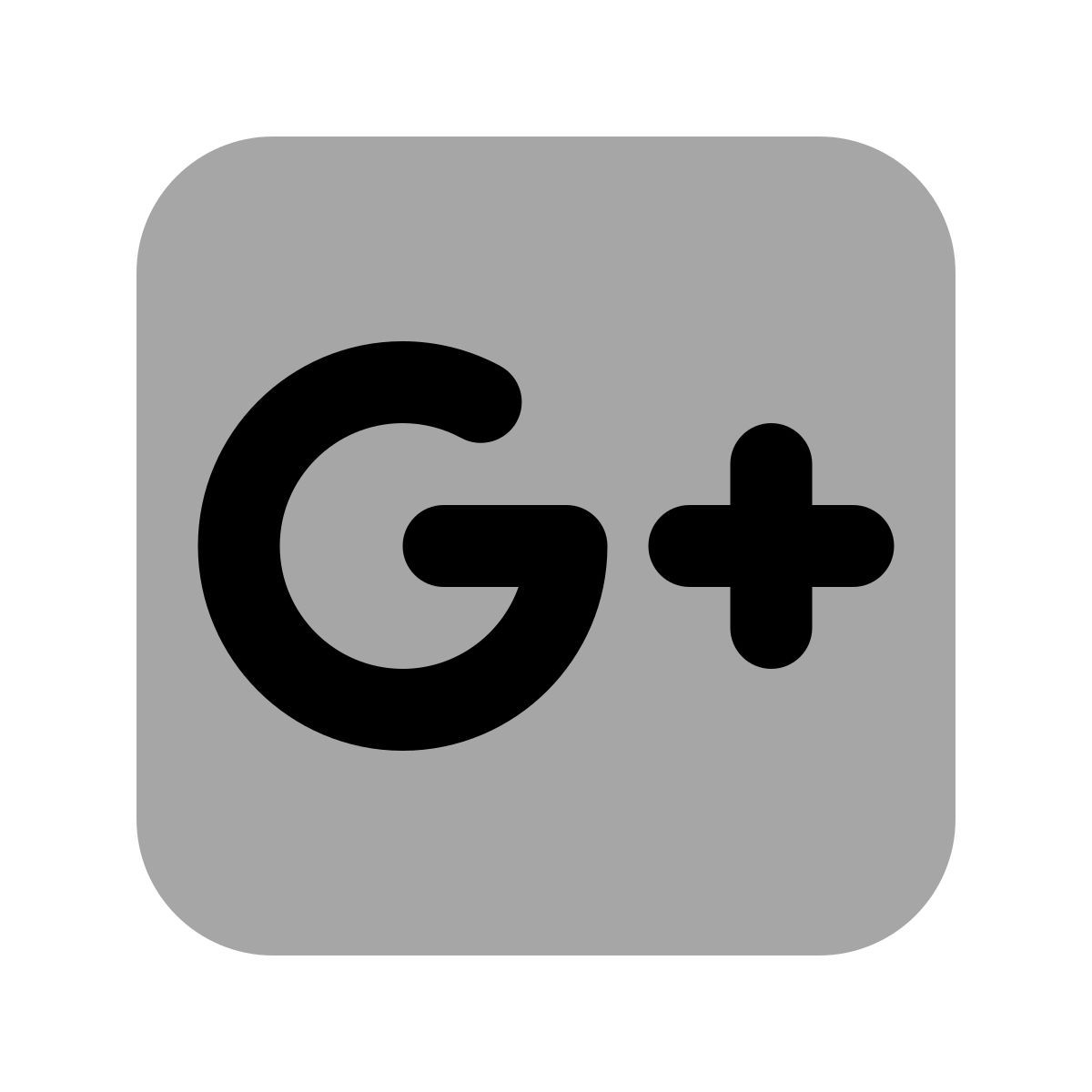 plumpy style google plus encadré icon