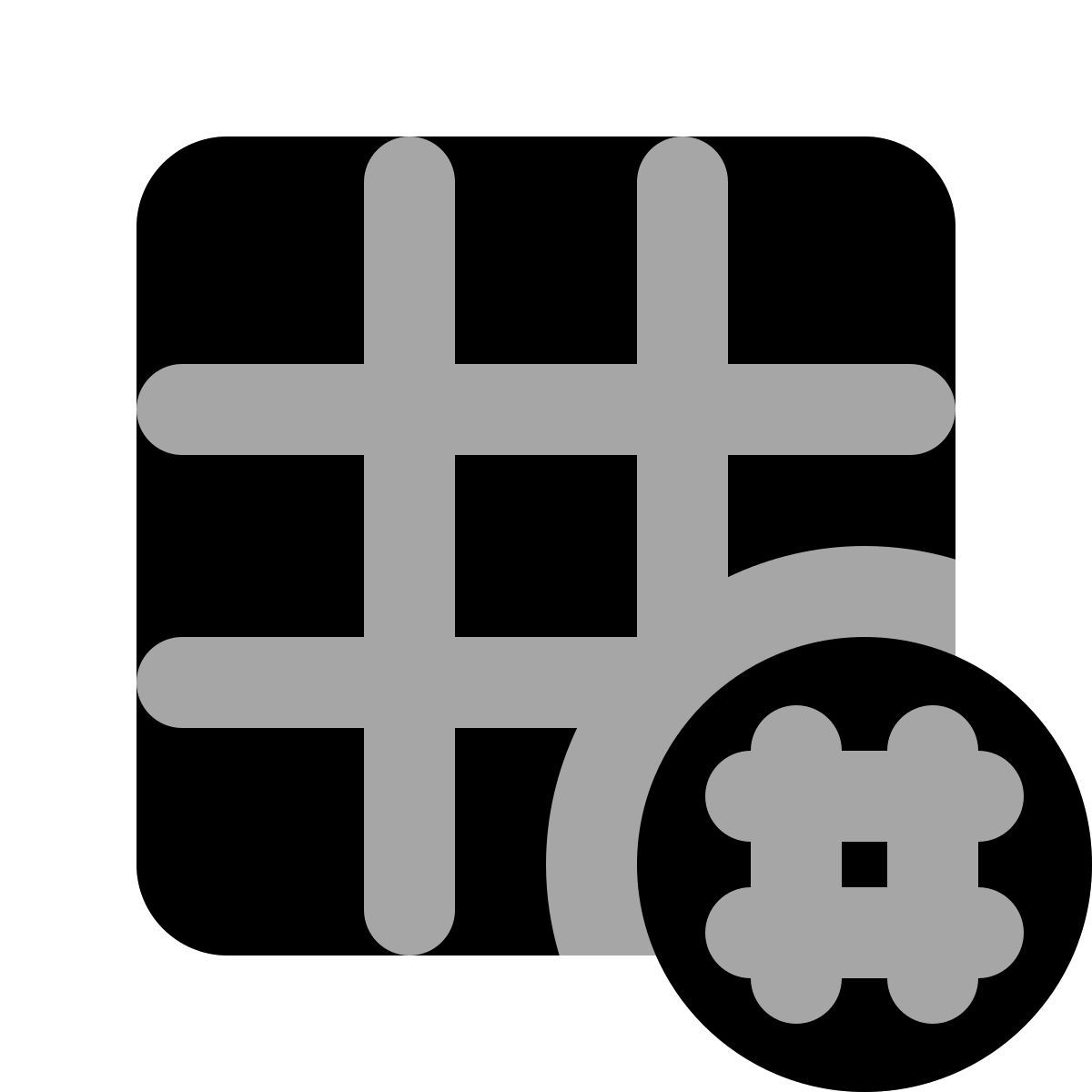 plumpy style grille d'hashtags icon