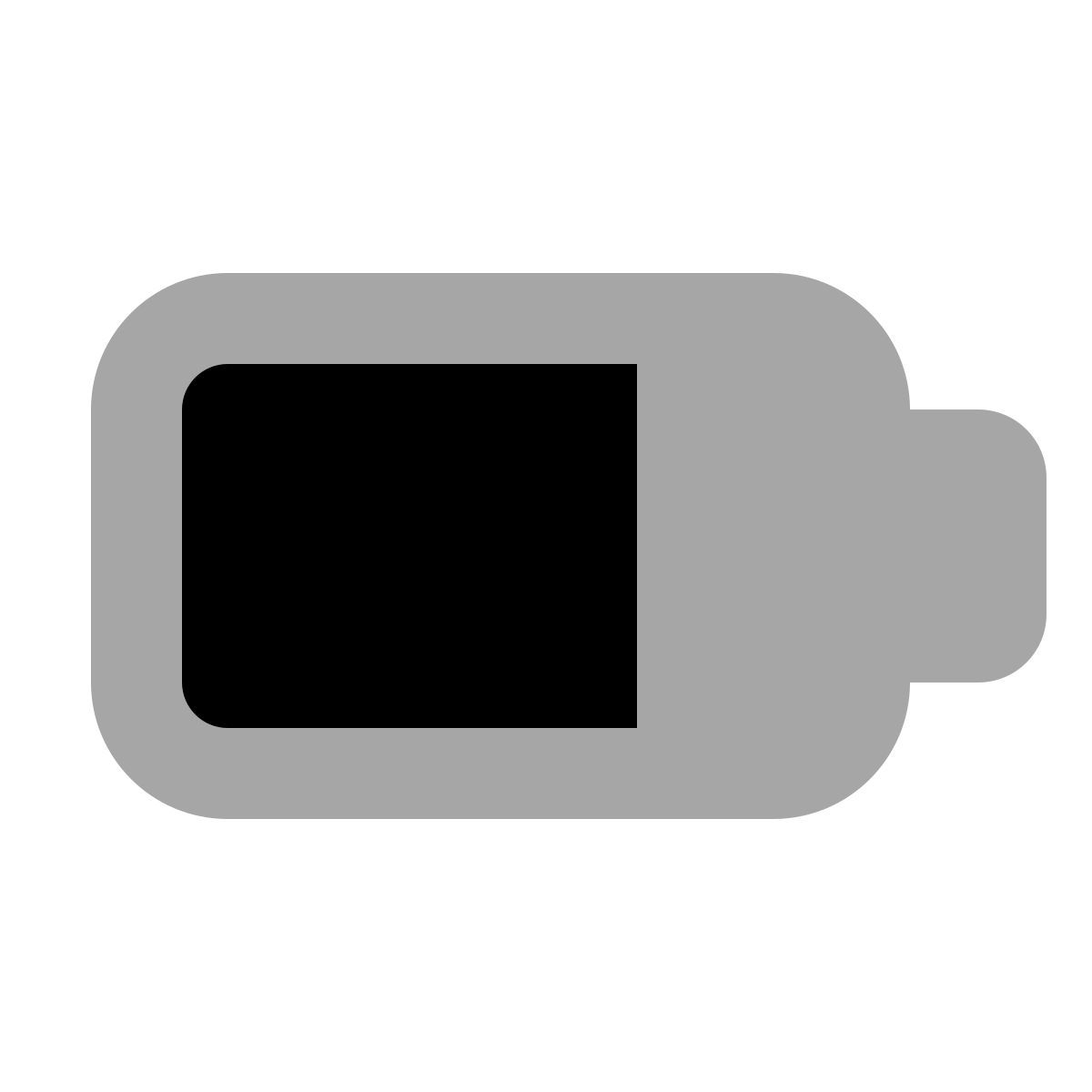 plumpy style charged battery icon