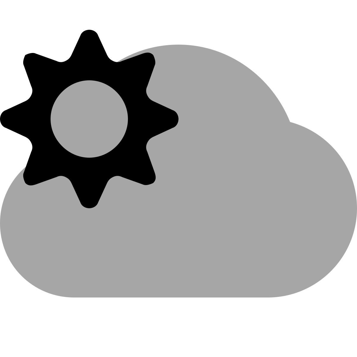 plumpy style partly cloudy day icon