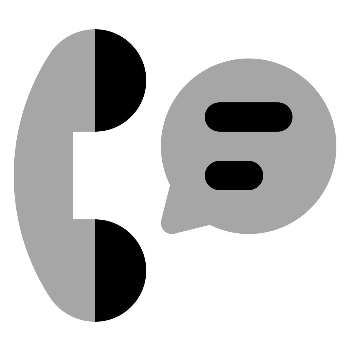 plumpy style phone bubble icon