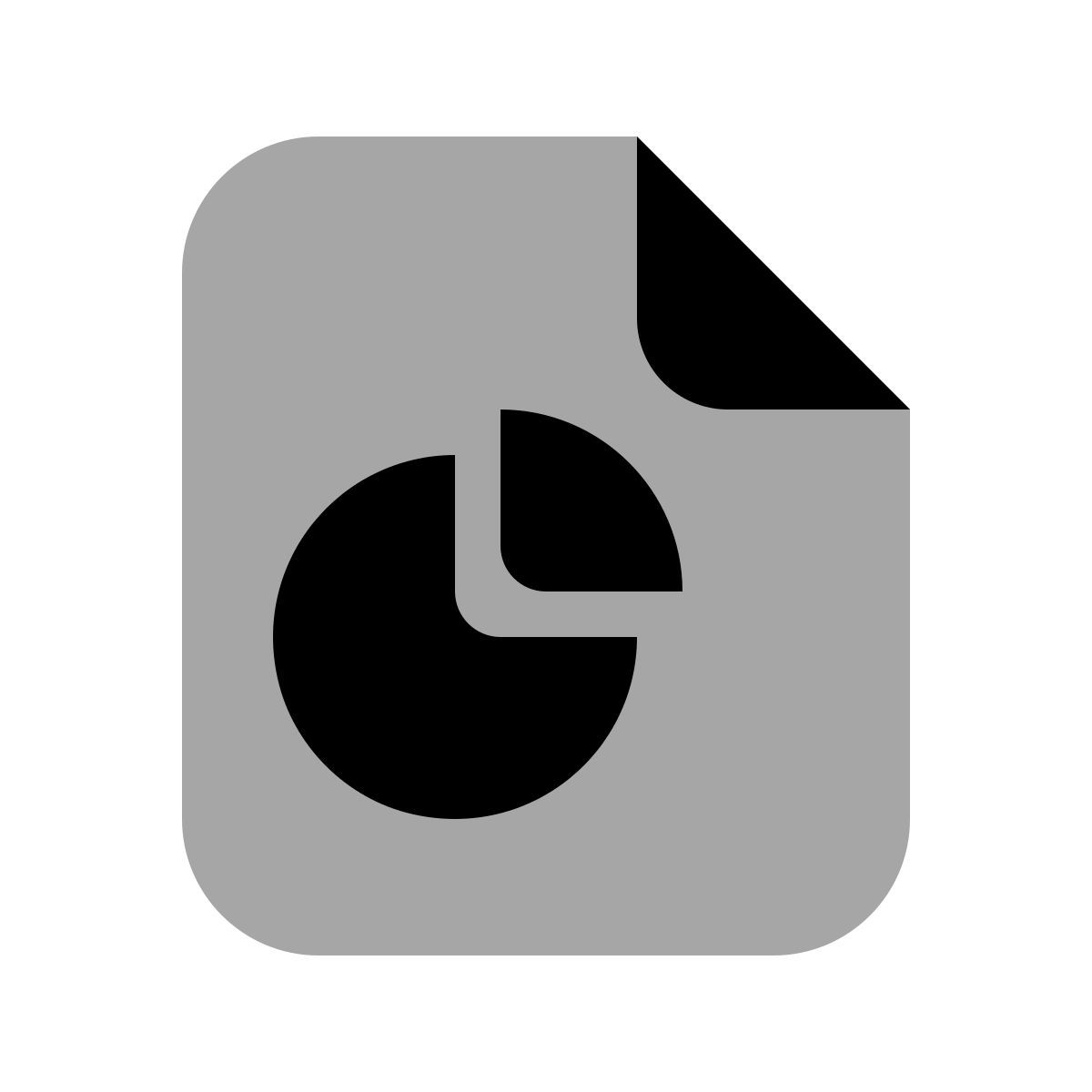 plumpy style informe gráfico de sectores icon