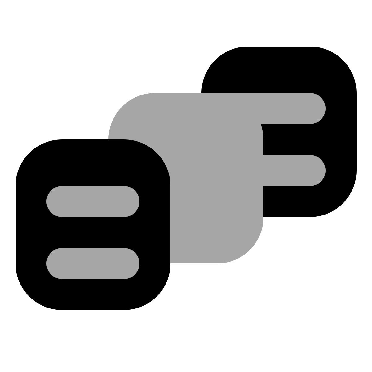 plumpy style separate by using blank sheets icon