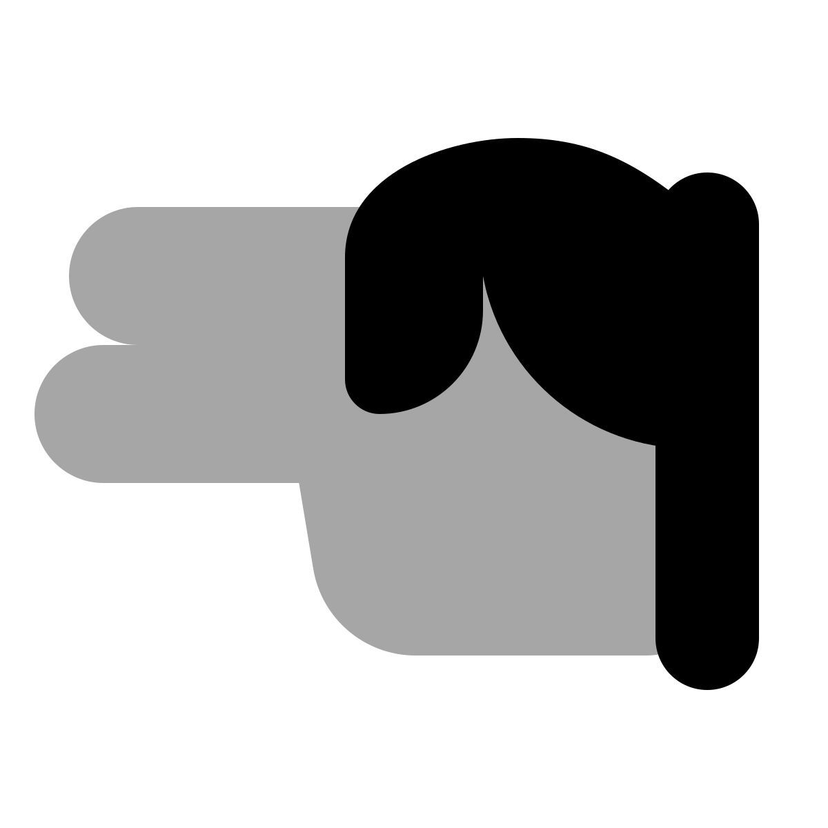 plumpy style língua de sinais h icon