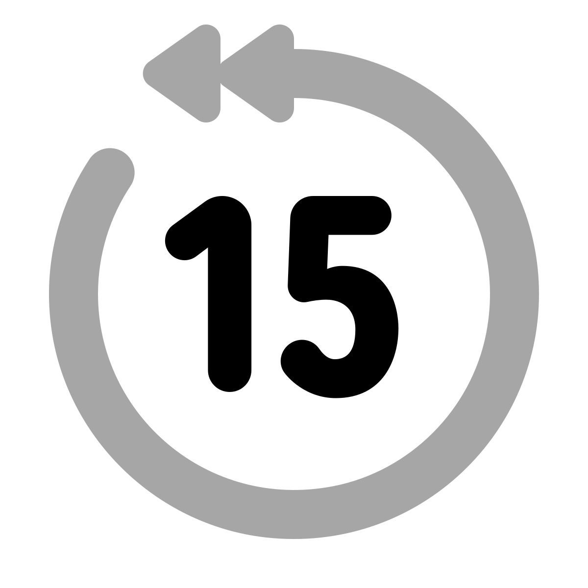 plumpy style skip 15 seconds back icon