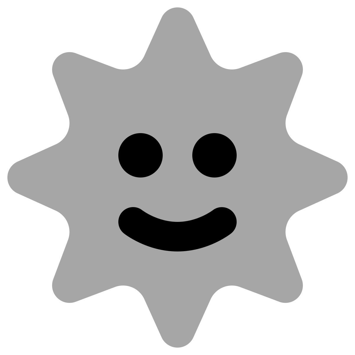 plumpy style smiling sun icon