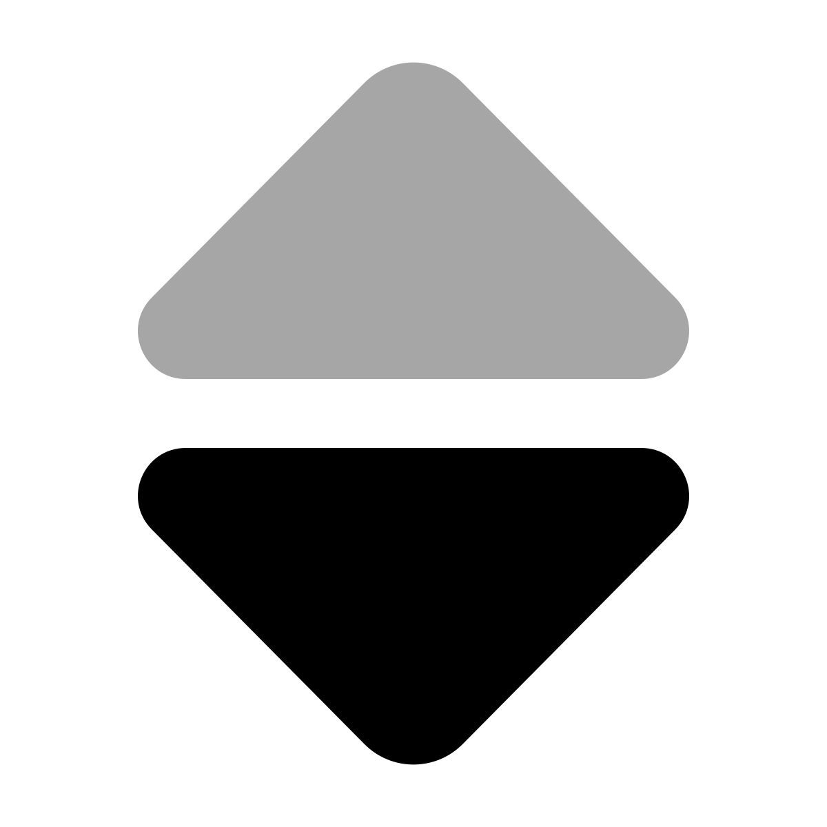 plumpy style sorting arrowheads icon