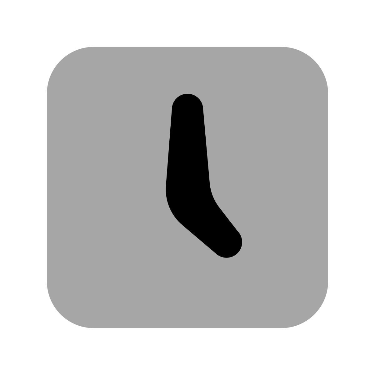 plumpy style square clock icon