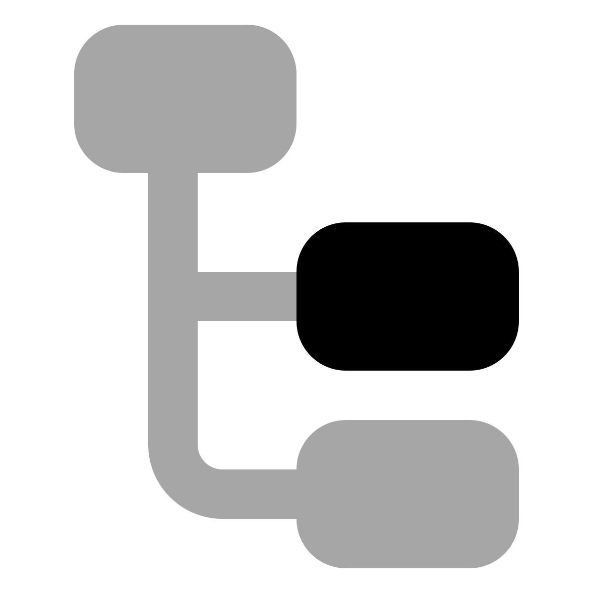 plumpy style 堆积的组织结构图突出显示第一个节点 icon