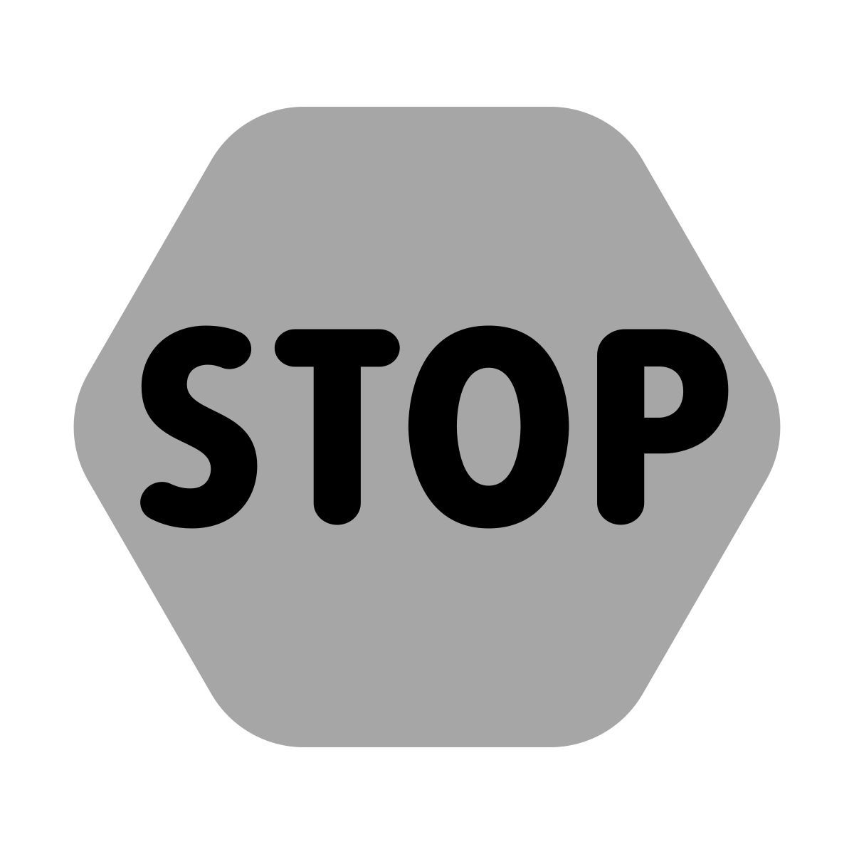 plumpy style segnale di stop icon