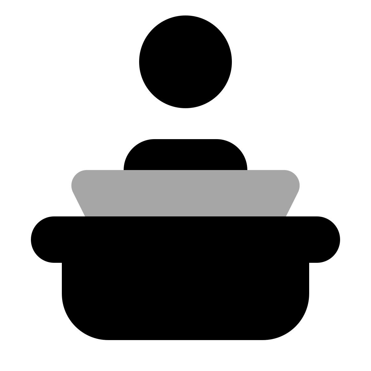 plumpy style utilisateur tapant sur une machine à écrire icon