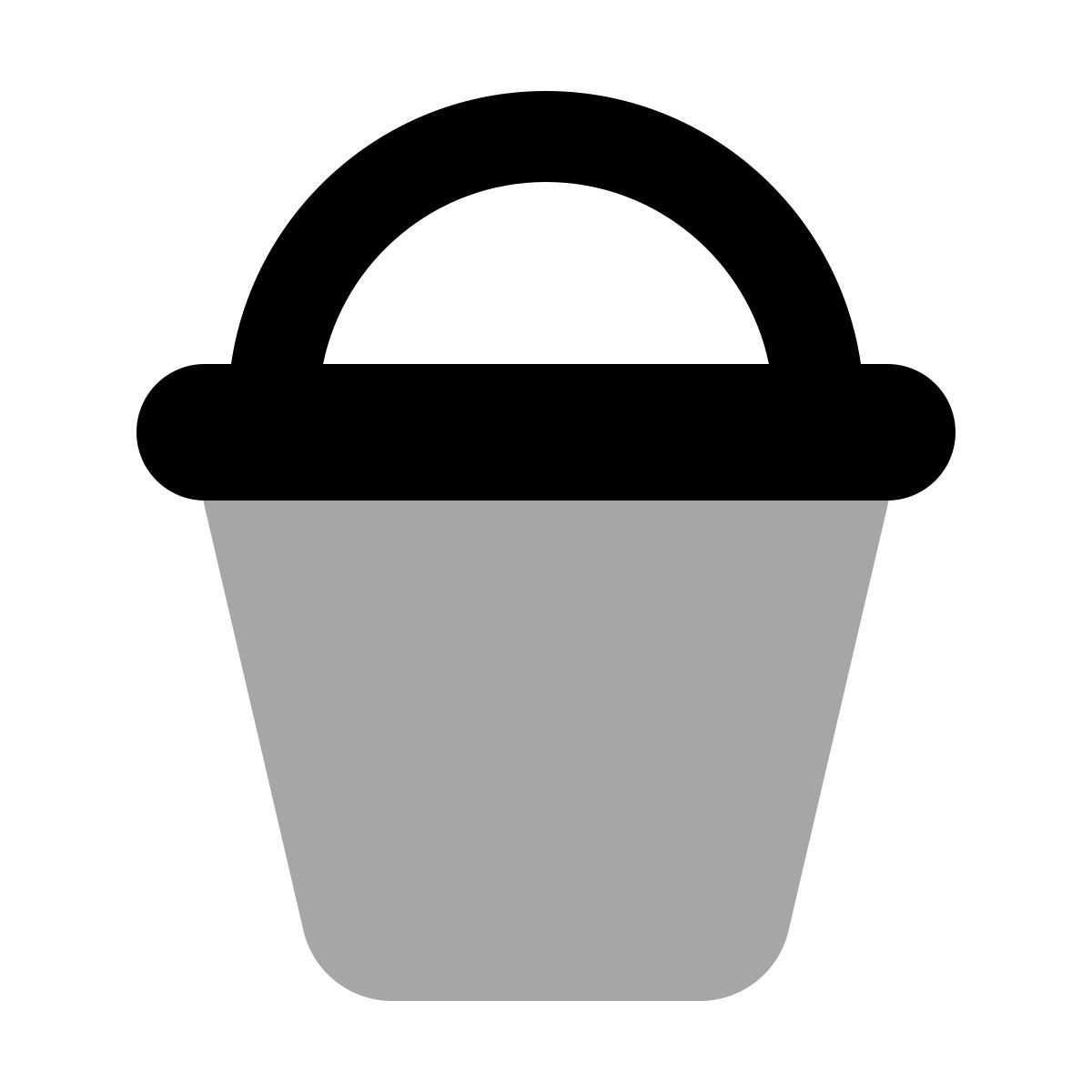 plumpy style secchio d&#39;acqua icon