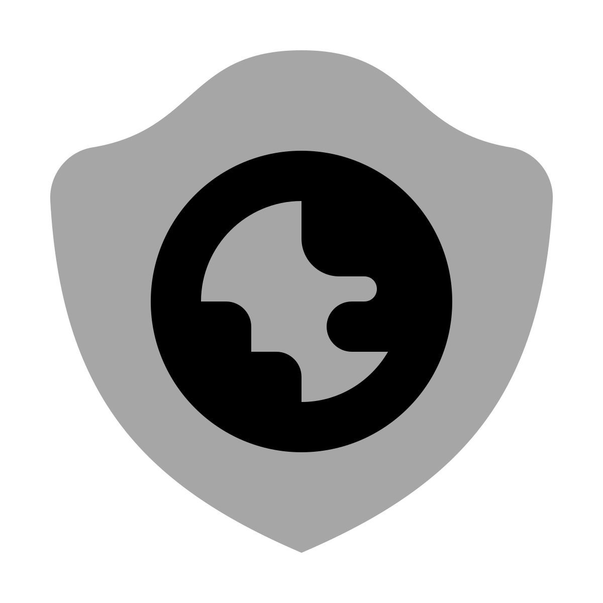 plumpy style 웹 방패 icon