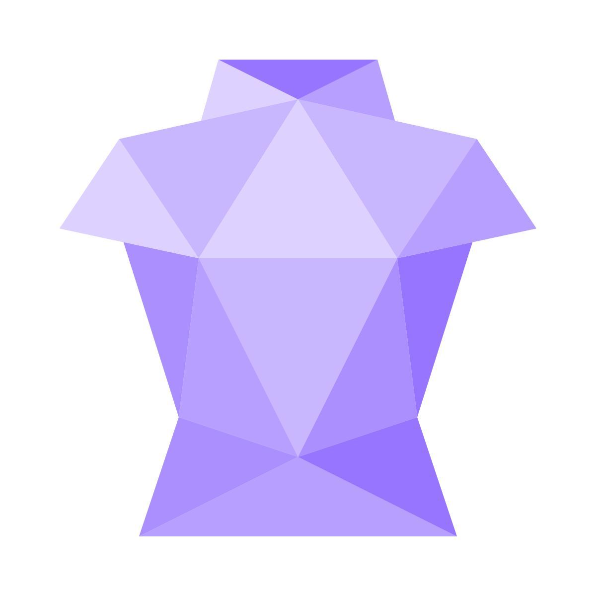 poly style body armor icon