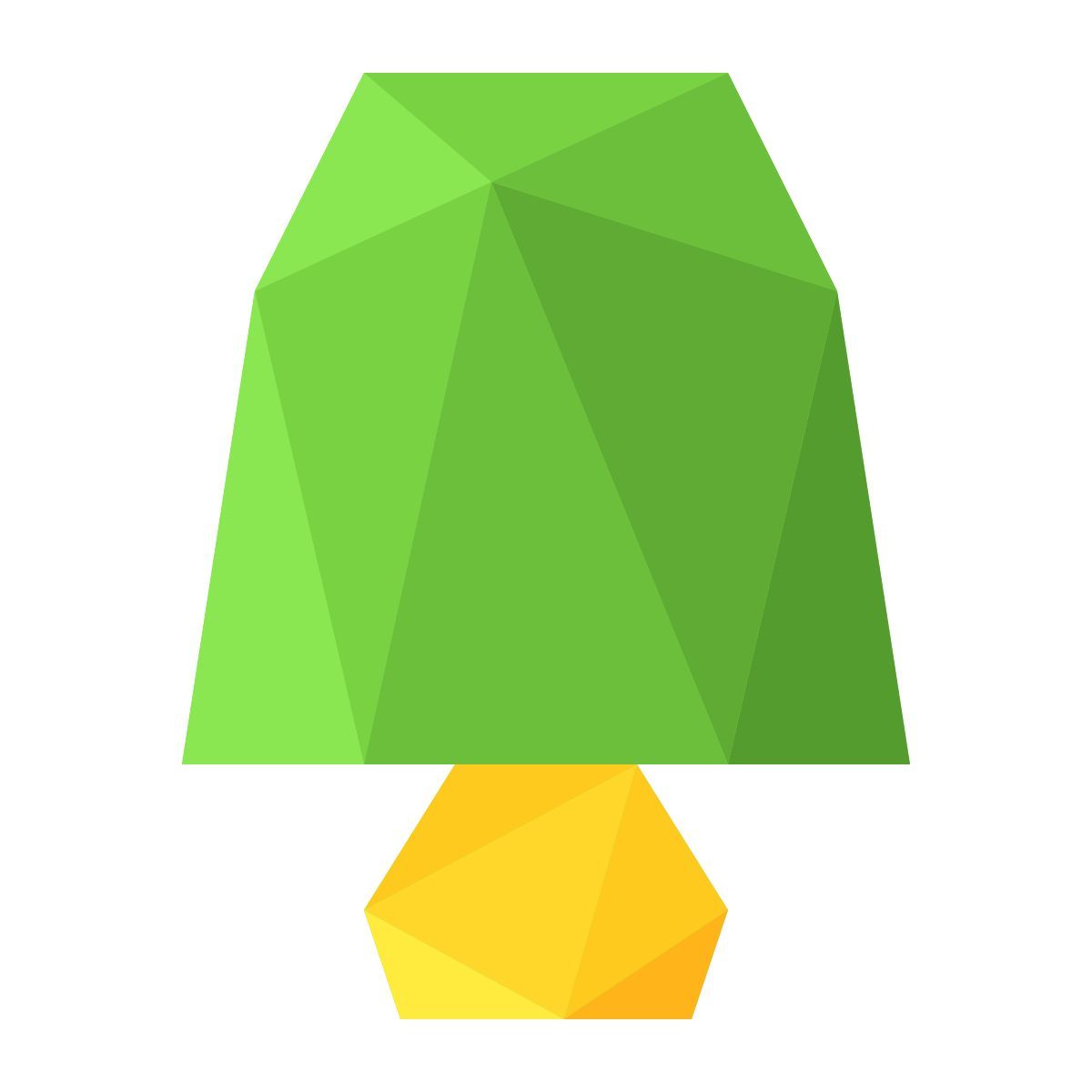 poly style lampe icon