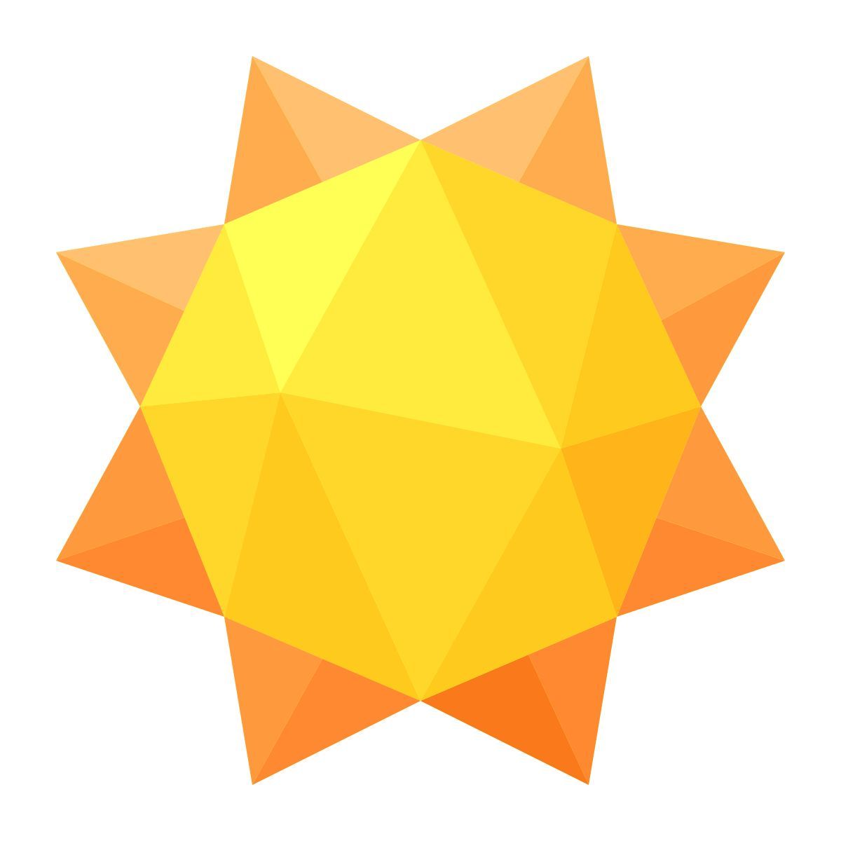 poly style 太阳 icon
