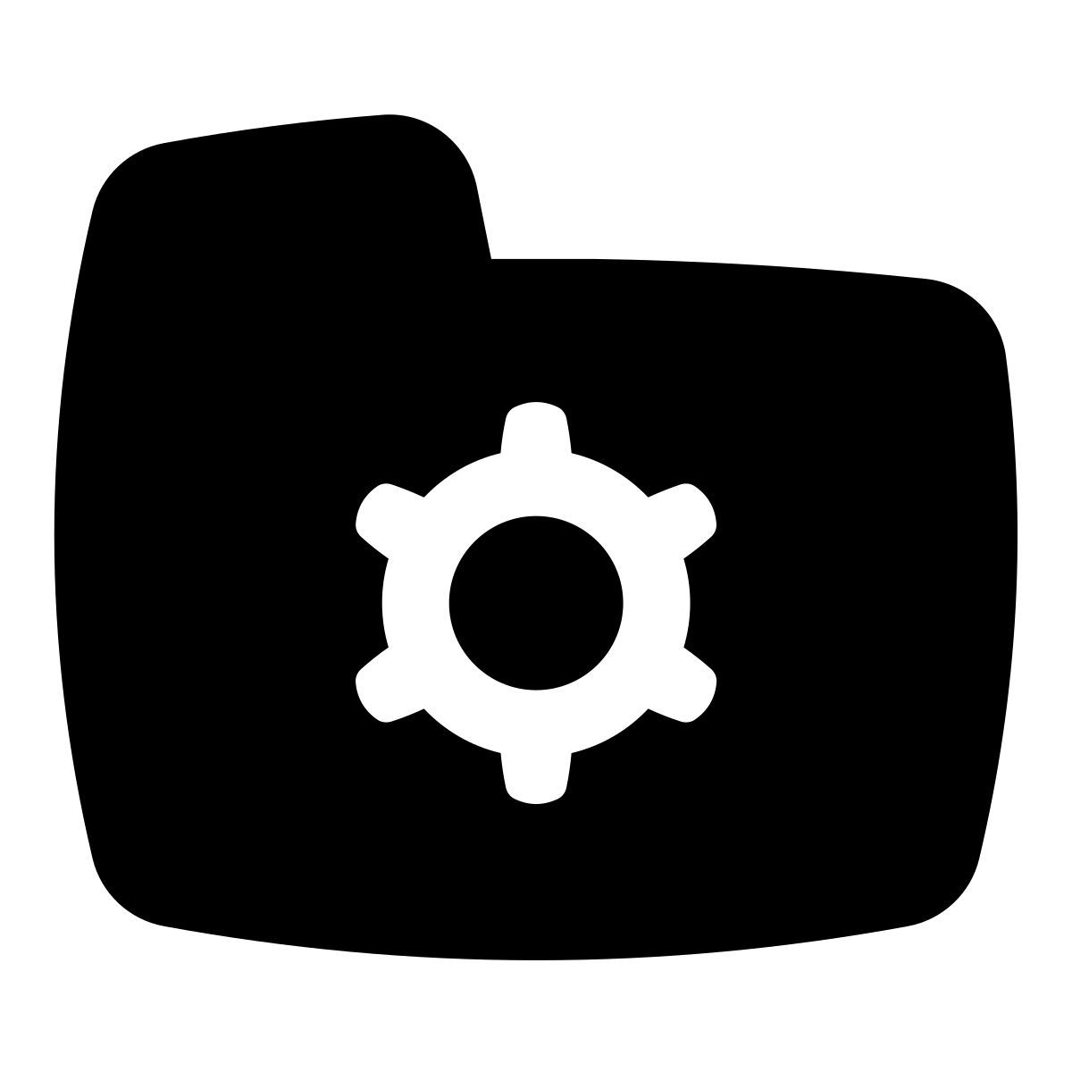 puffy filled style configuración de carpeta icon