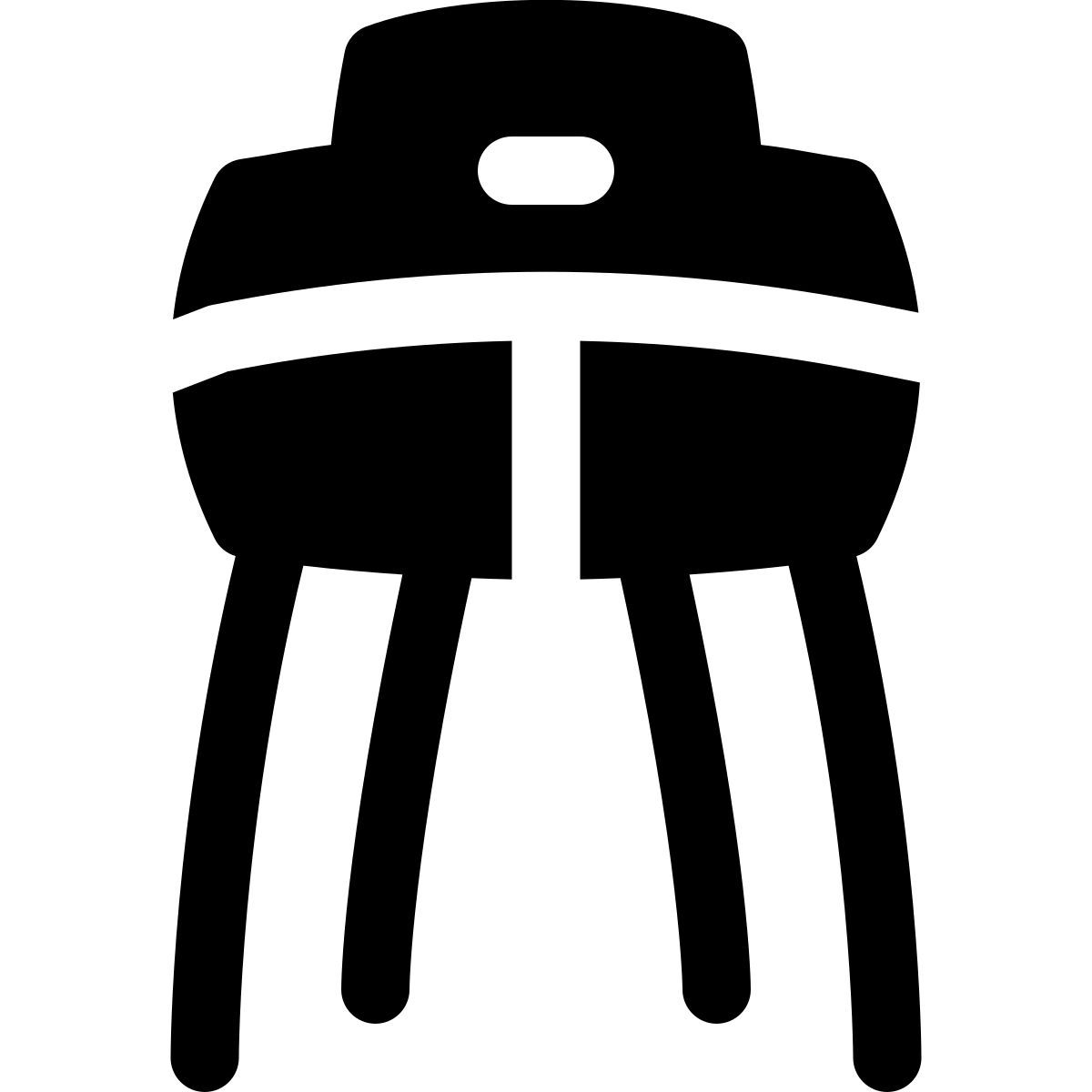 puffy filled style kinderstuhl icon