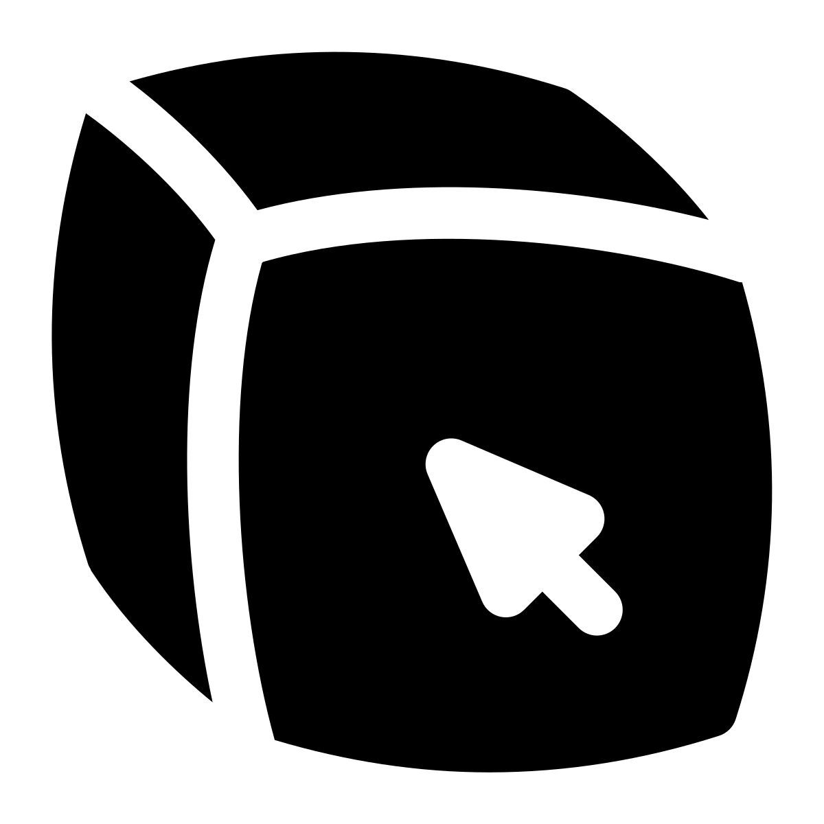 puffy filled style seleziona 3d icon