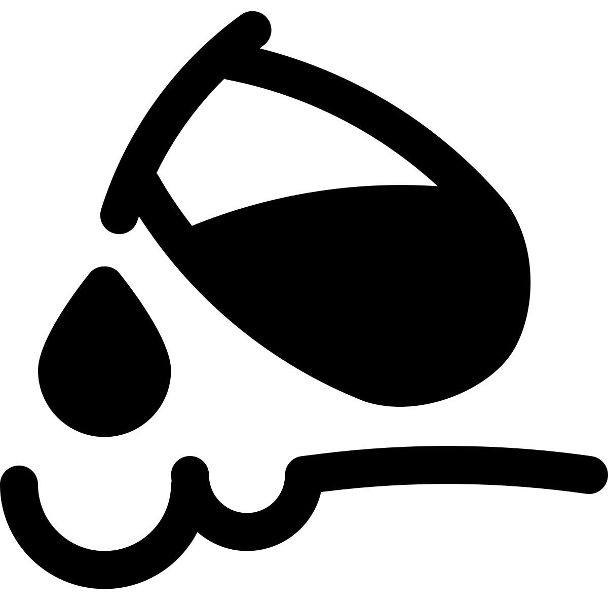 puffy filled style acide en surface icon