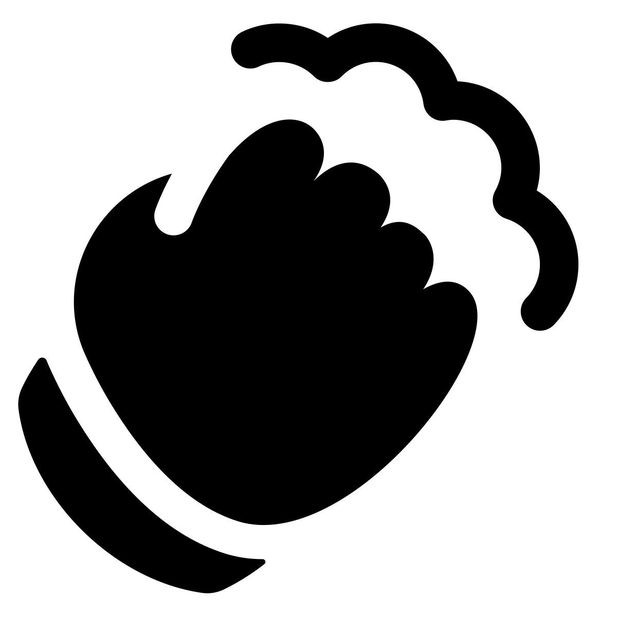 puffy filled style hit icon