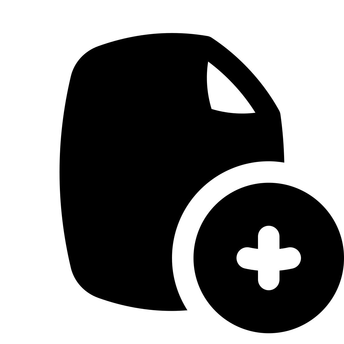 puffy filled style adicionar arquivo icon