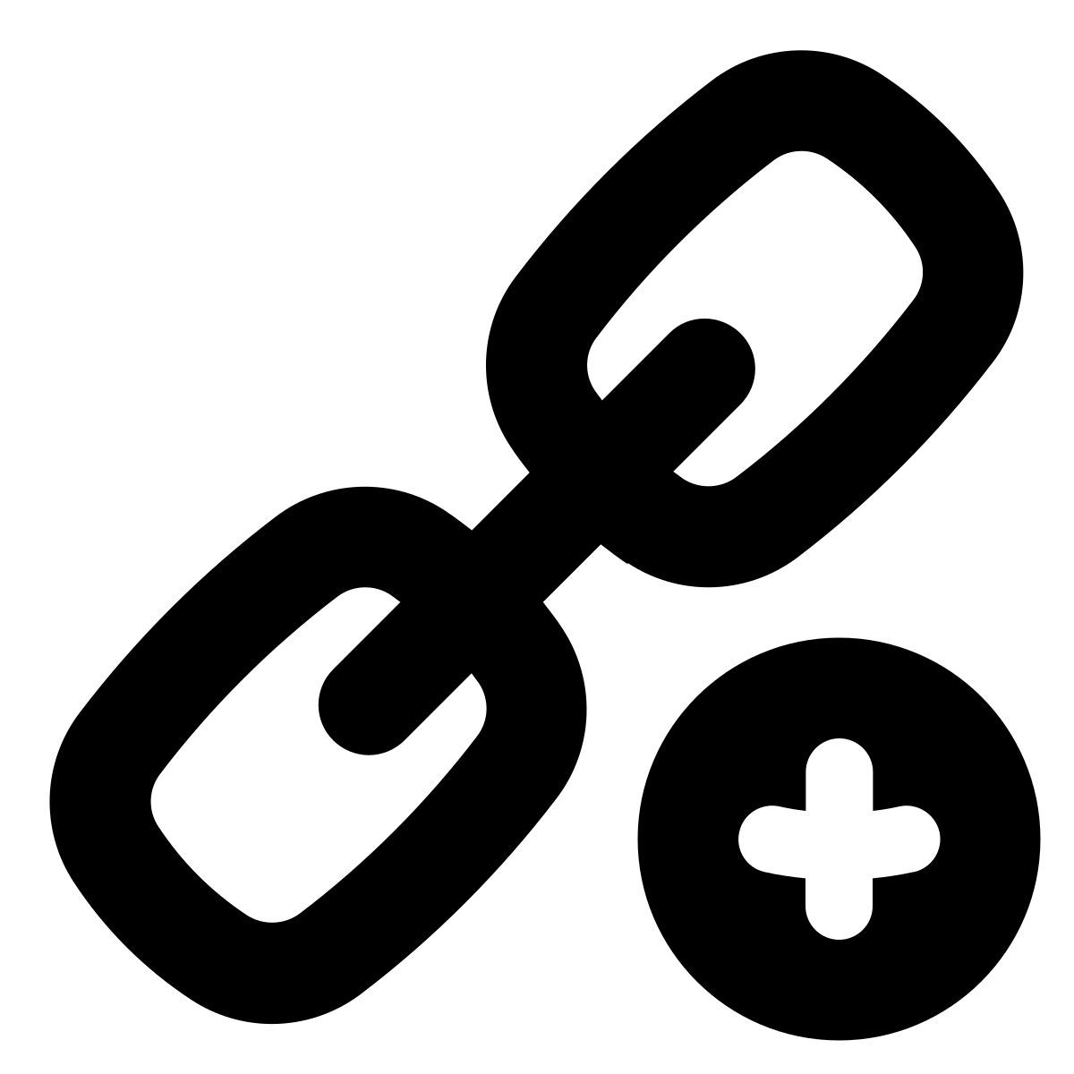 puffy filled style 링크 추가 icon