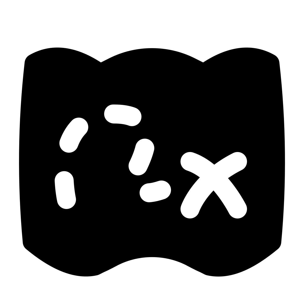 puffy filled style aventure icon