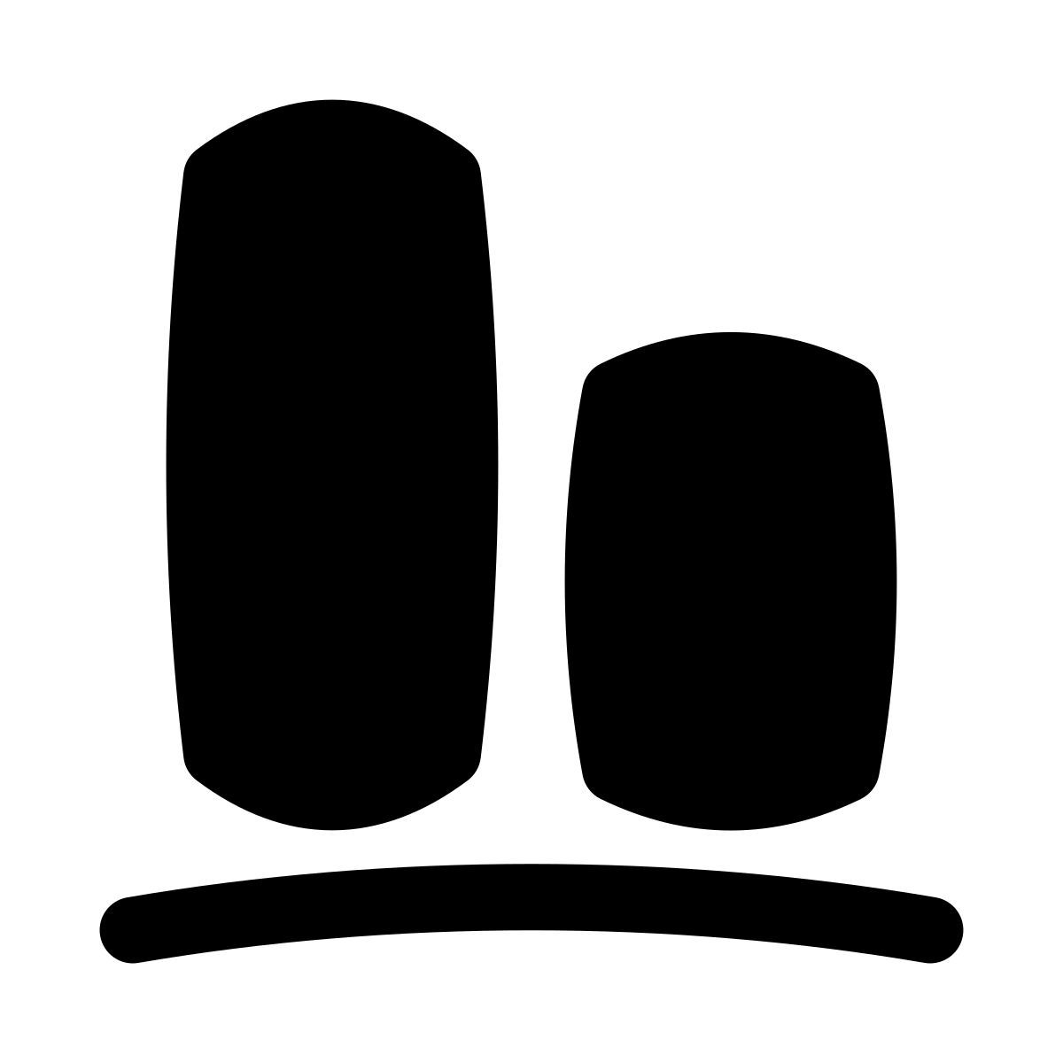 puffy filled style alignment icon