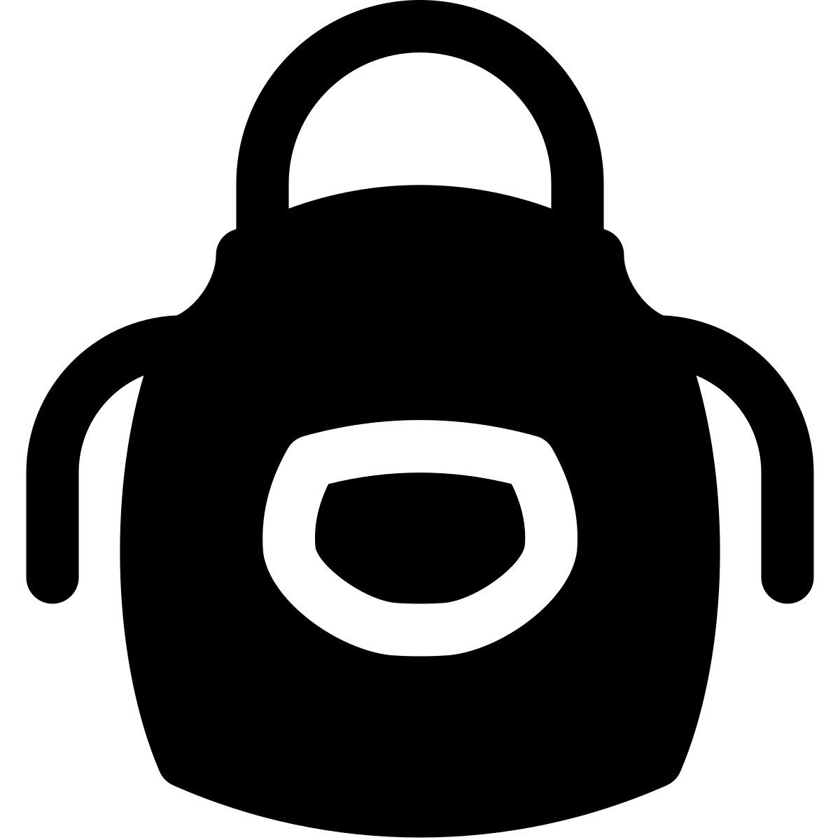 puffy filled style фартук icon