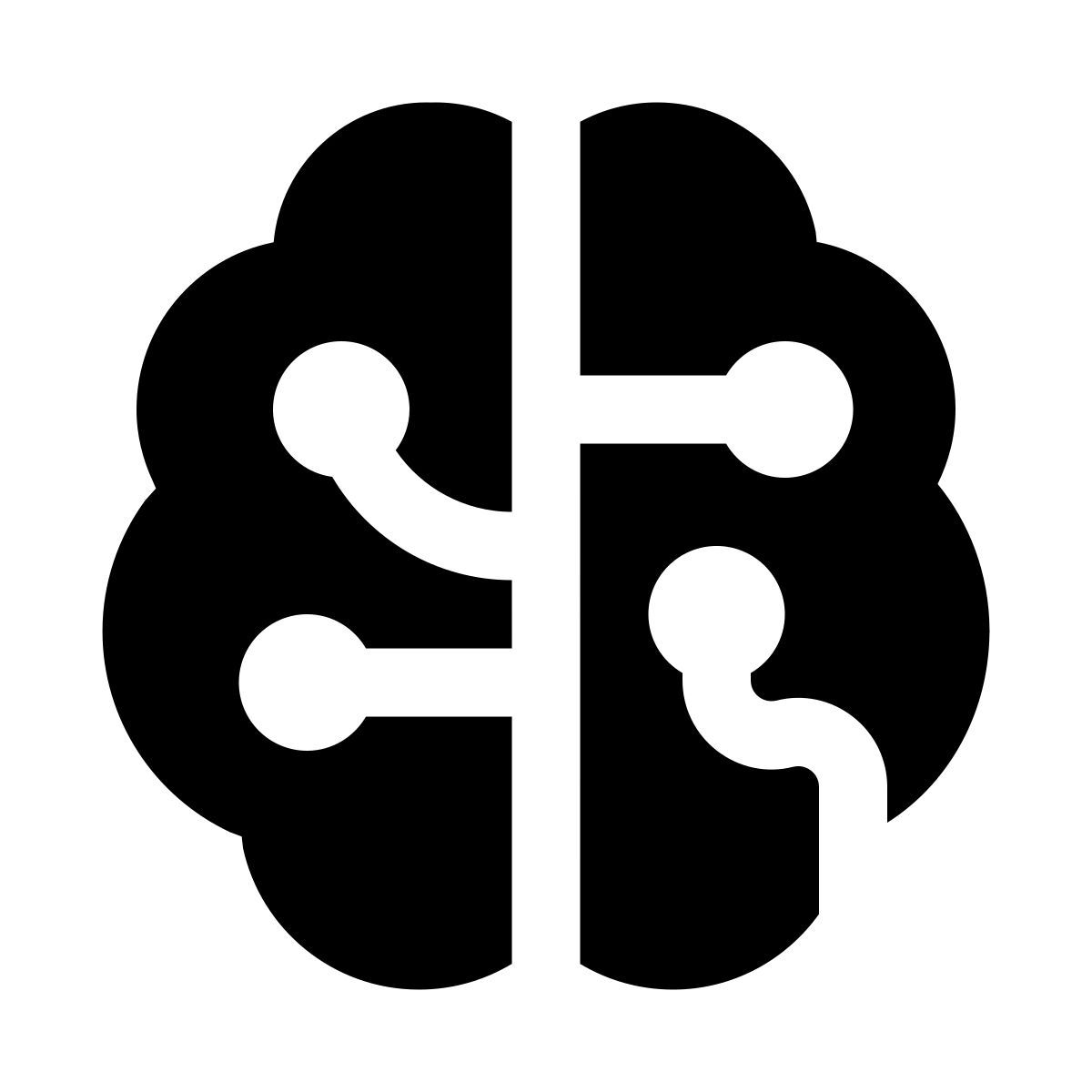 puffy filled style inteligencia artificial icon