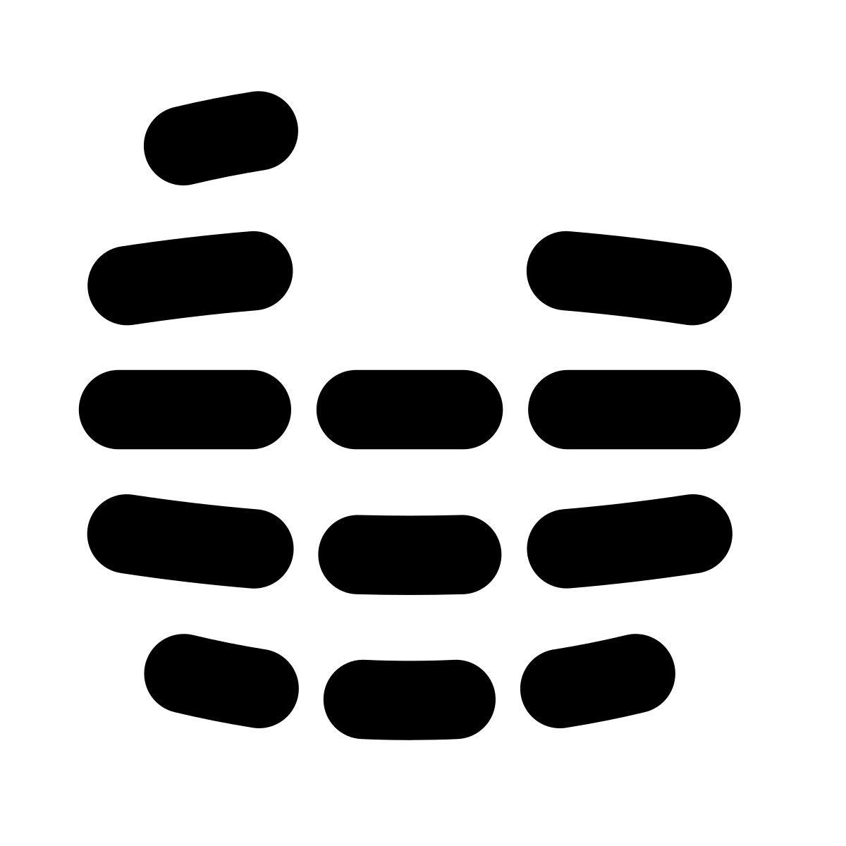 puffy filled style audio wave 2 icon