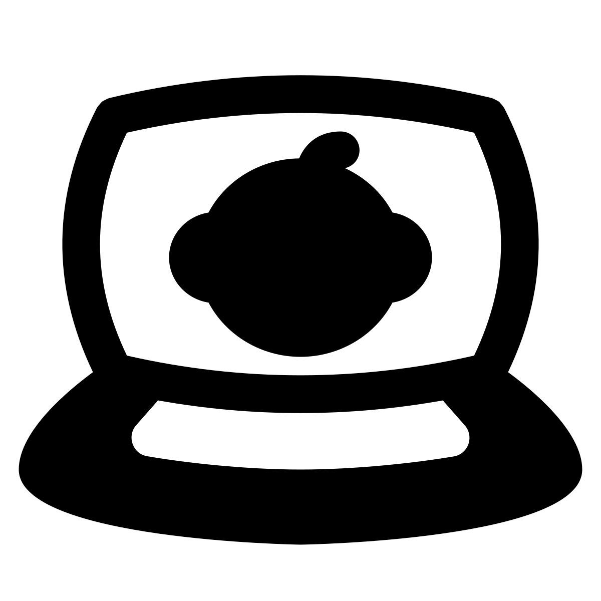 puffy filled style baby app icon