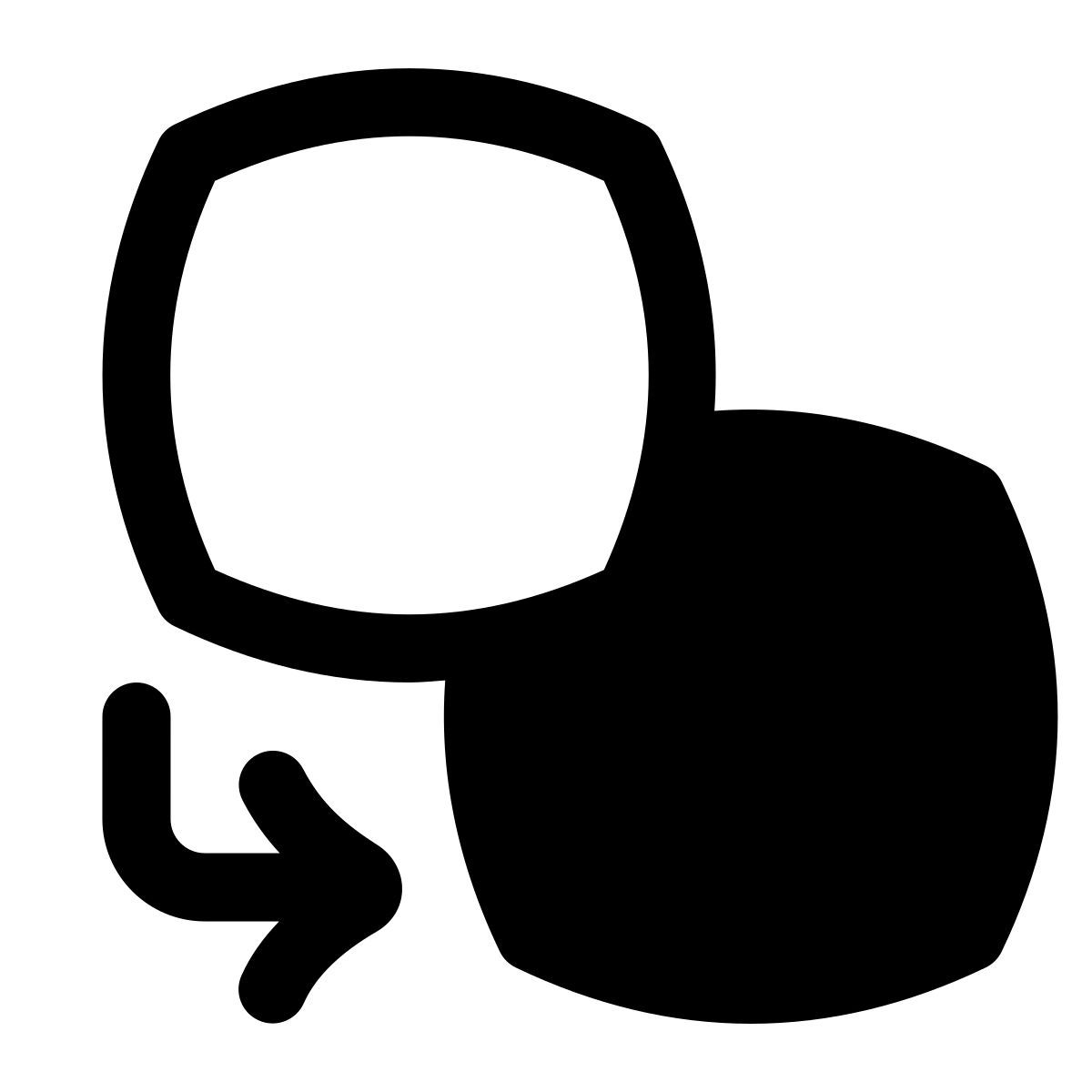puffy filled style transfer icon