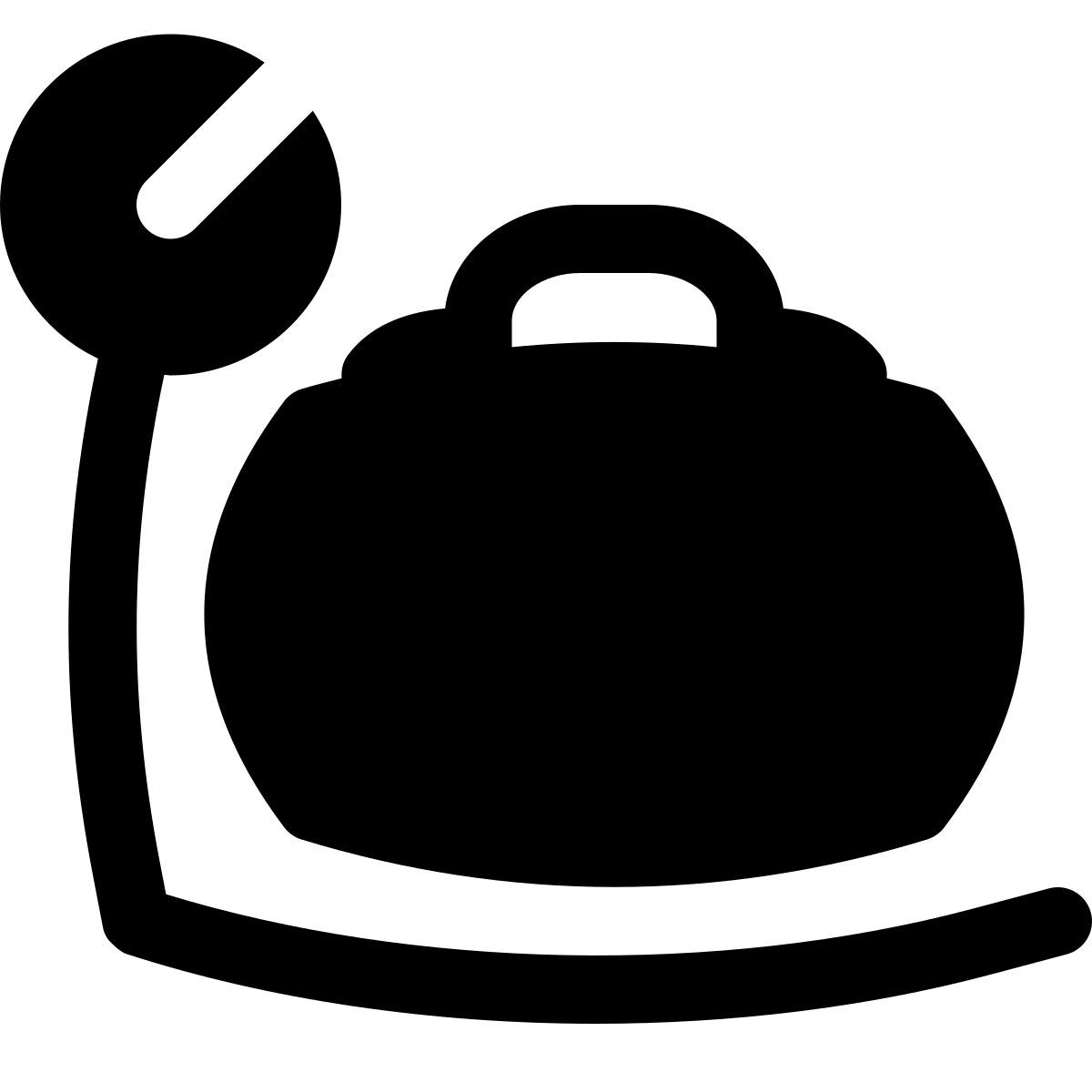 puffy filled style 荷物の重量 icon